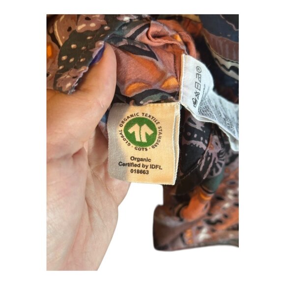 Cleobella NWT Karla Blouse Abstract Boho Balloon Sleeve Multicolor - Picture 7 of 9